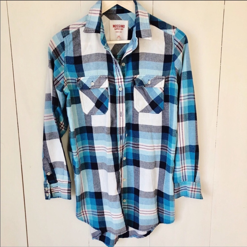 Oversized Plaid Button Up